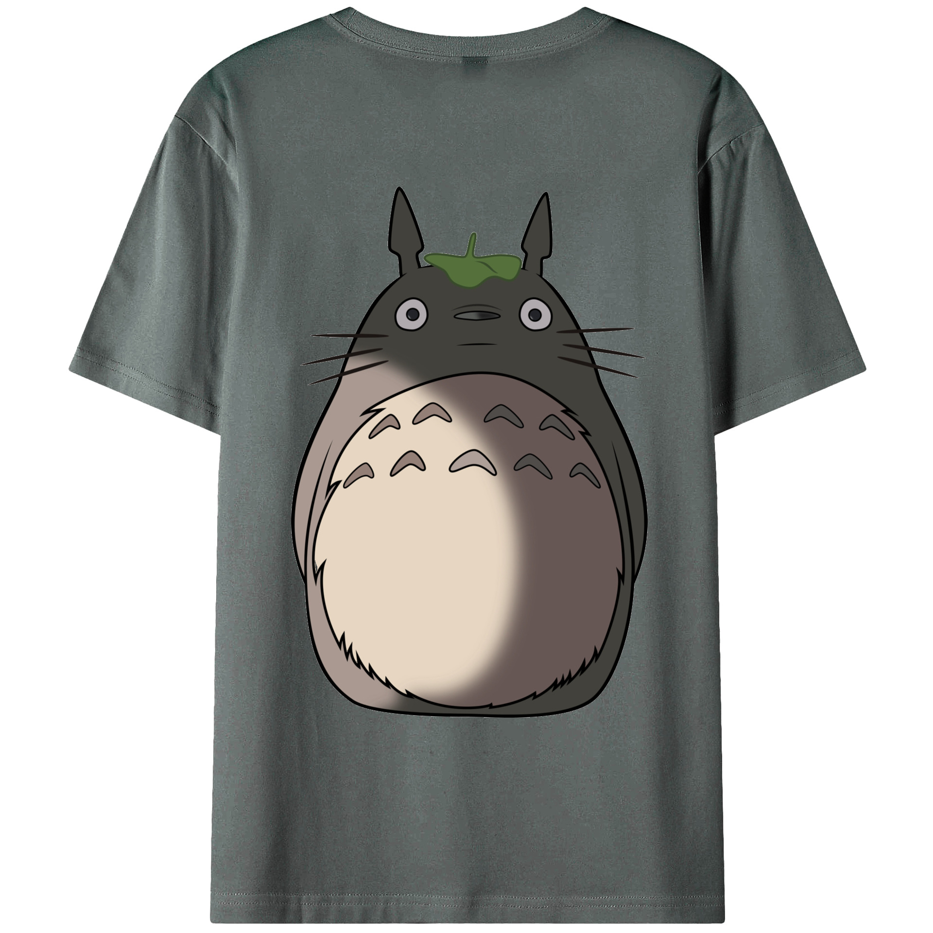 （画像用） となりのトトロ 草壁メイ 草壁サツキ My Neighbor Totoro Satsuki Kusakabe Mei Kusakabe 綿100％ メンズ半袖Tシャツ（バックプリント） 通気性